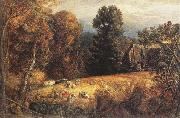 Samuel Palmer The Gleaning Field oil on canvas